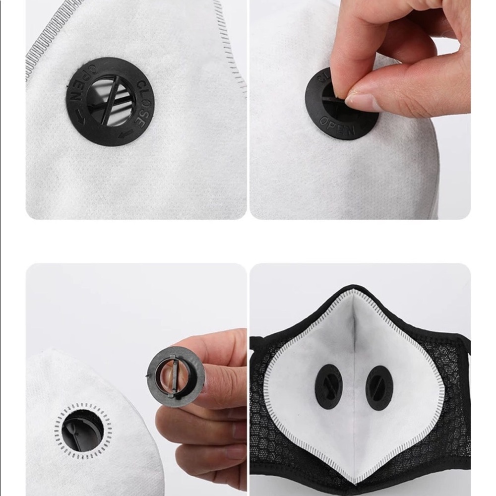 Face Mask Dual Valve Free - Picture 3 of 4